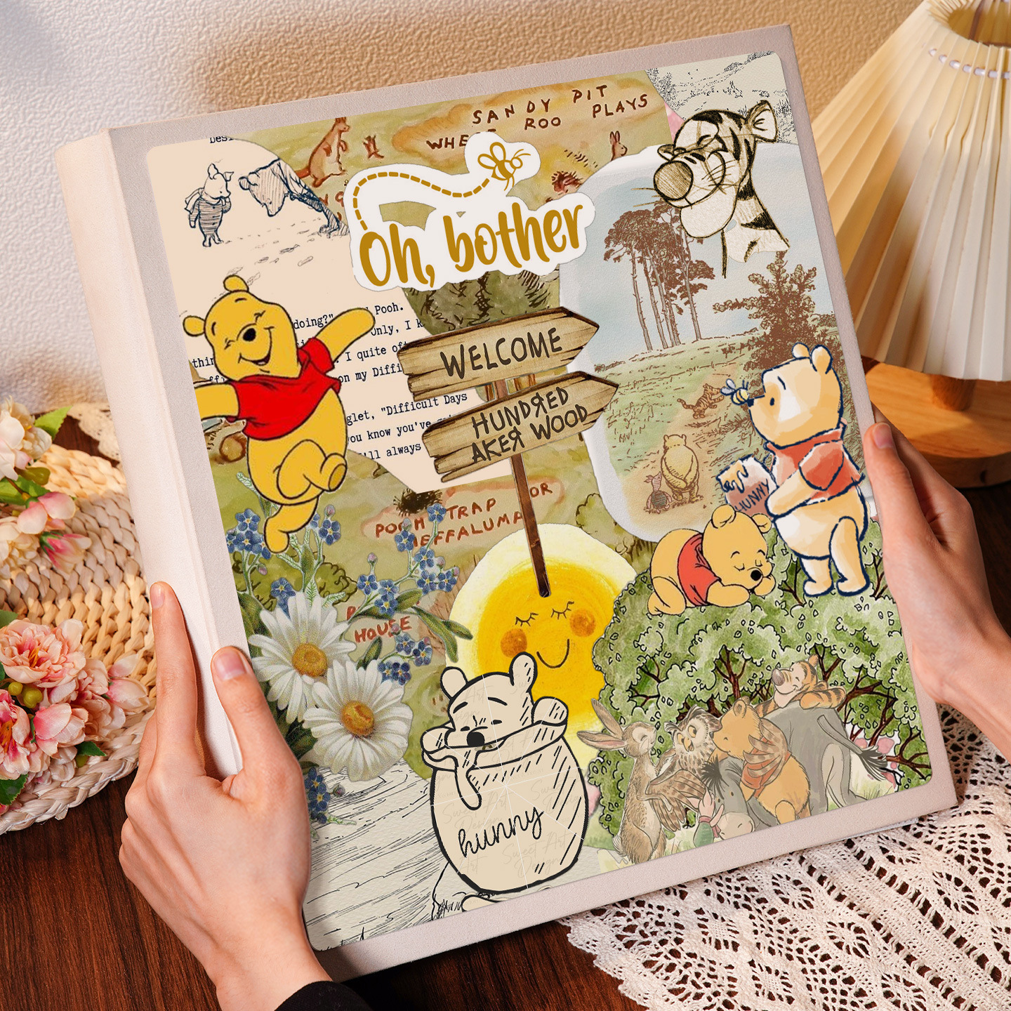 小熊维尼卡通6寸大相册可爱风格纪念册手工DIY礼物相簿相册收纳本
