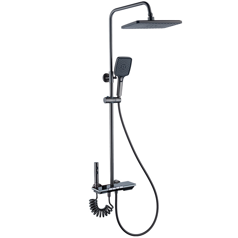 Piano uno por uno, luz ambiental, botón, ducha, elevador, elevador, baño, pistola rociadora, juego de ducha, baño en casa