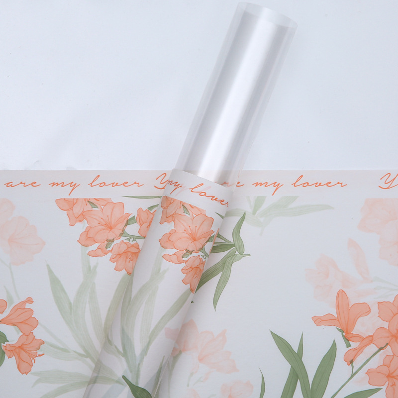 Deseo de una sola bolsa bolsa de rosas bolsa de embalaje de flores a prueba de agua bolsa de materiales de flores regalos materiales de flores al por mayor