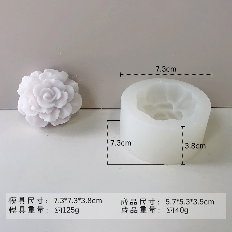 ✅ さまざまな花のシリコンモールド diy チョコレートフォンダンローズフラワー接着剤アロマセラピー石膏キャンドルモールド|undefined