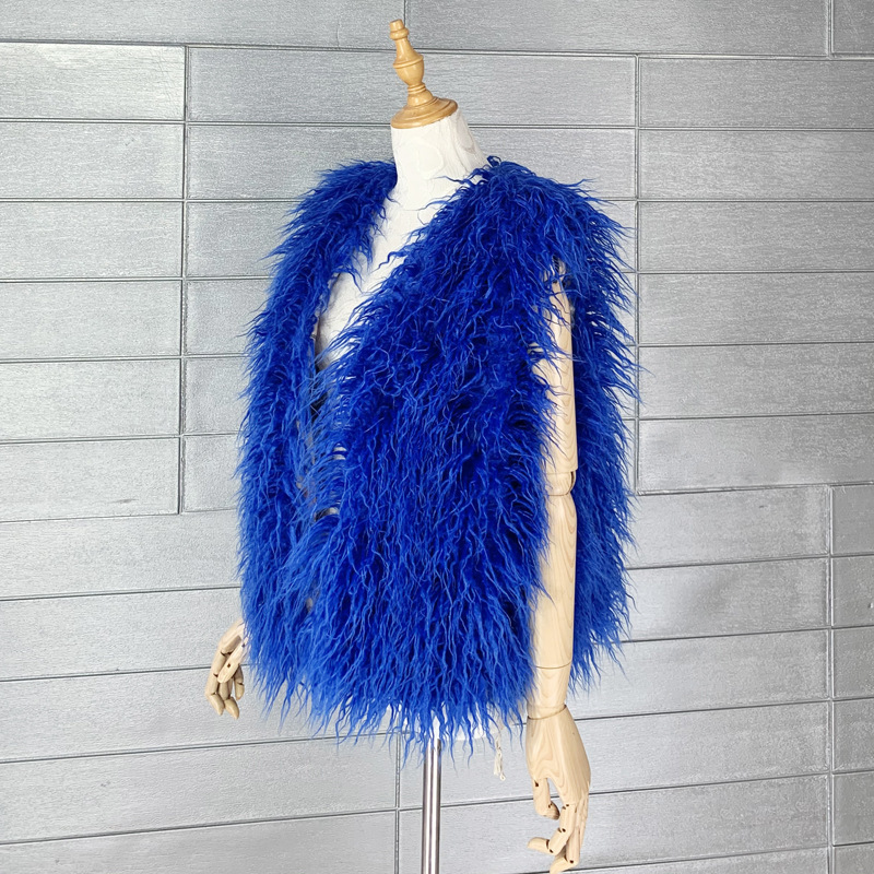 2025 autumn and winter imitation beach wool environmental protection fur vest artificial wool lamb wool warm vest women's coat