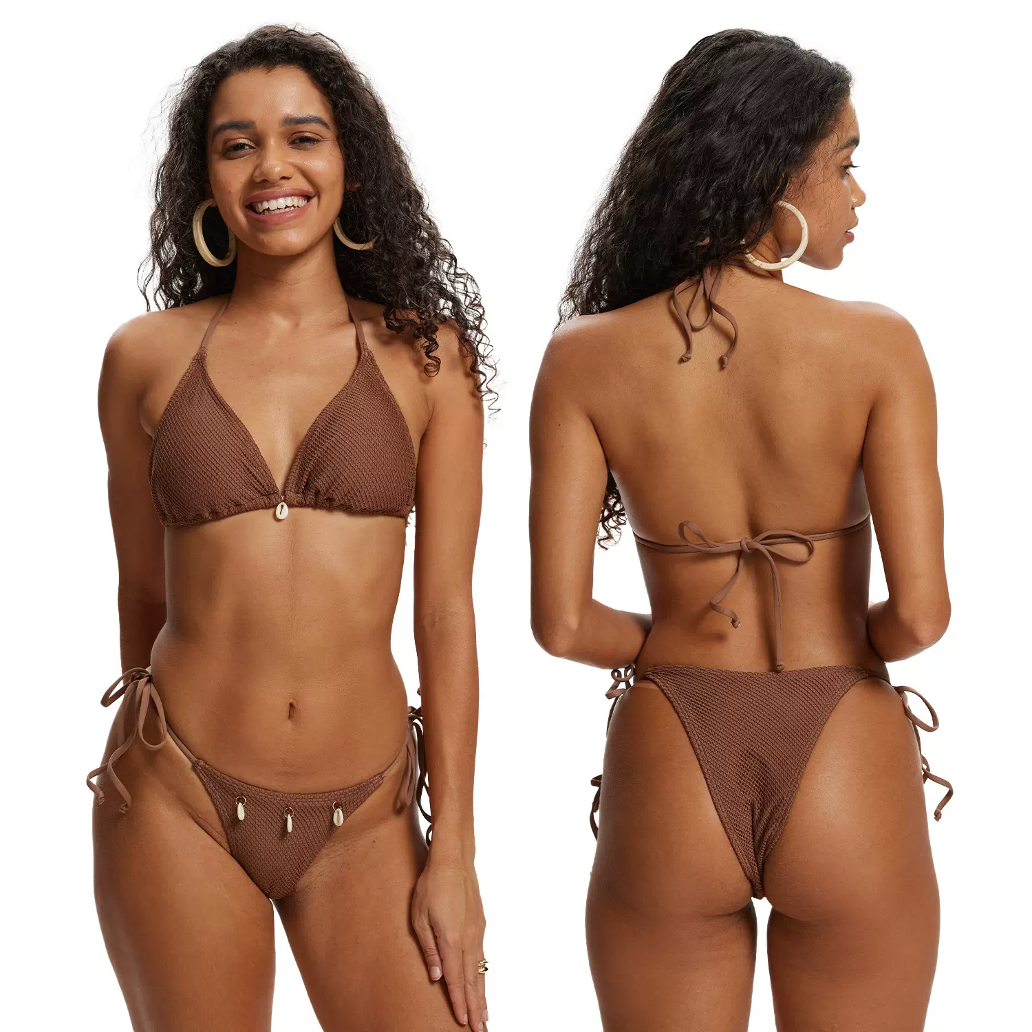 外贸欧美三件套性感比基尼半身裙沙滩裙海边度假必备奥妮花25209