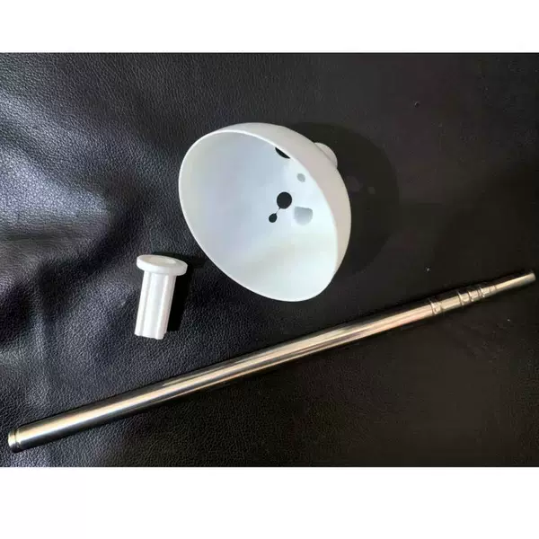 1.2m telescopic rod + blackstop + plastic bowl (1 piece)