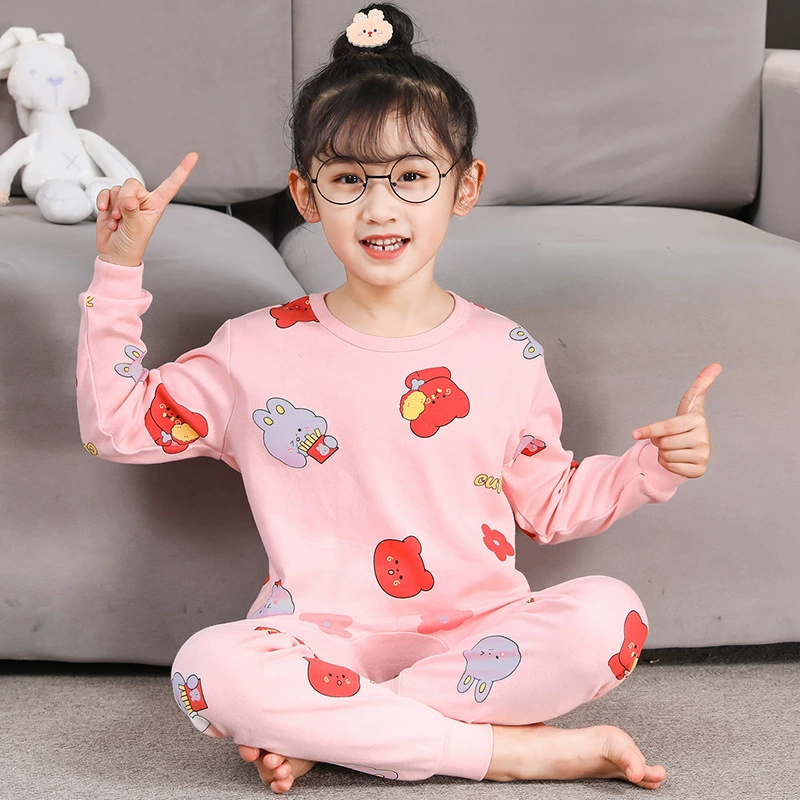 Children's thermal underwear, cotton thin autumn trousers for men and women, pijama, wholesale