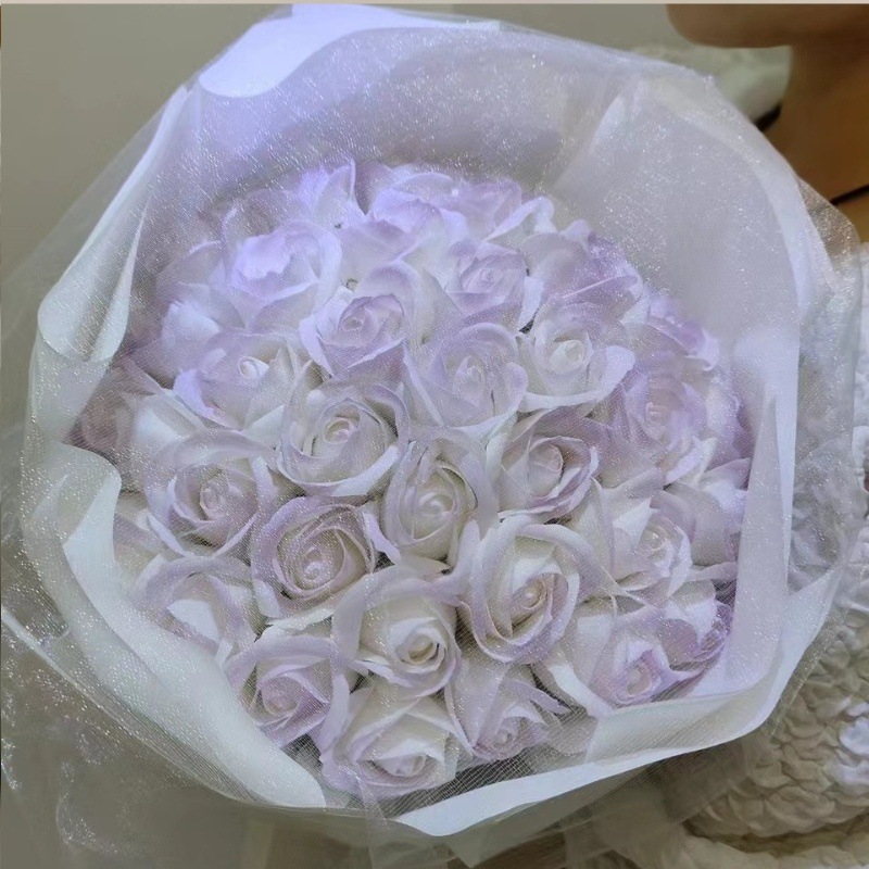 33 라일락 보라색 스트링 조명 인사말 카드 인터넷 유명인