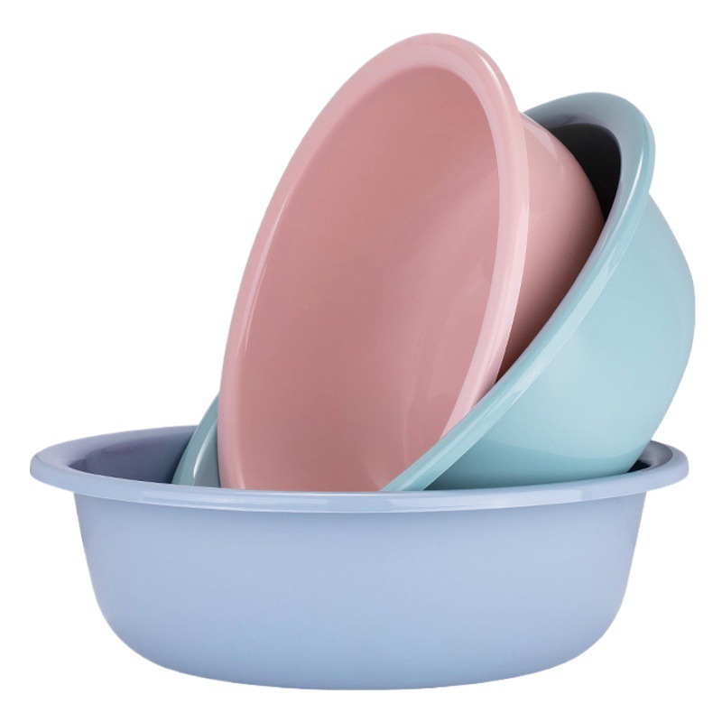 Thickened household washbasin plastic vegetable basin student dormitory laundry basin gift household laundry plastic washbasin
