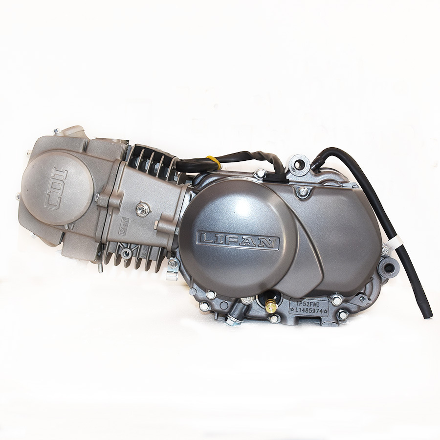 Lifan 125Cc Engine with Pure Kick Start, Manual Clutch, Four-Speed Off-Road Motorcycle Engine with Aluminum Cylinder Block
