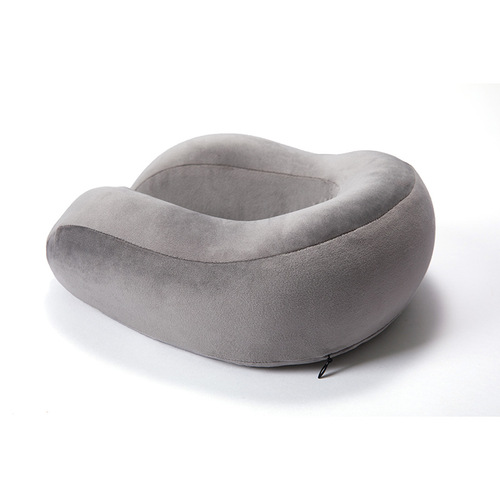 U-shaped Pillow Memory Foam Solid Color Travel Neck Pillow for Car and Airplane Napping and Sleeping Cervical Pillow U-shape Pillow Core Wholesale