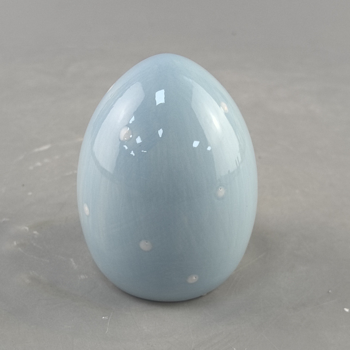 Huevo de Pascua de cerámica artesanía huevo de Pascua pequeñas decoraciones lámpara LED huevo
