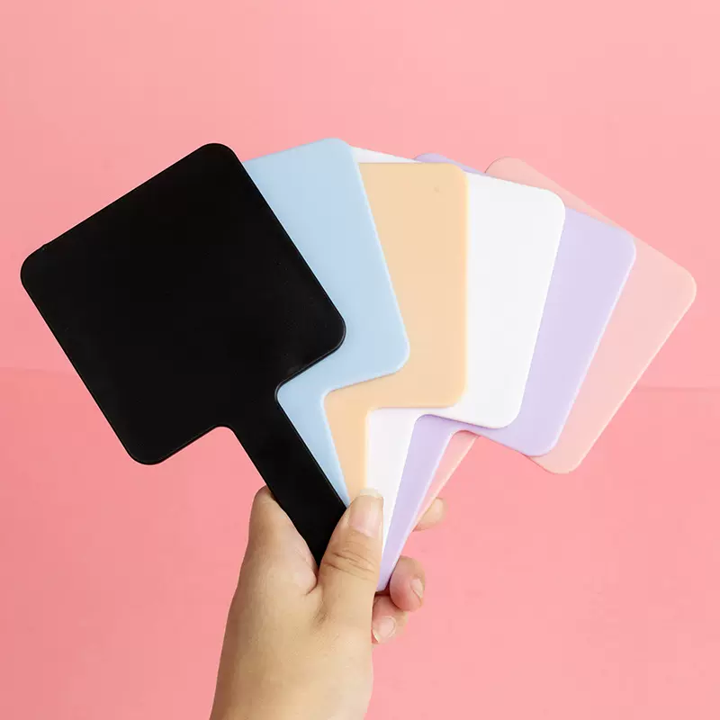 新款美妆福利礼品定制方形手持化妆镜随身便携女生桌面化妆小镜子