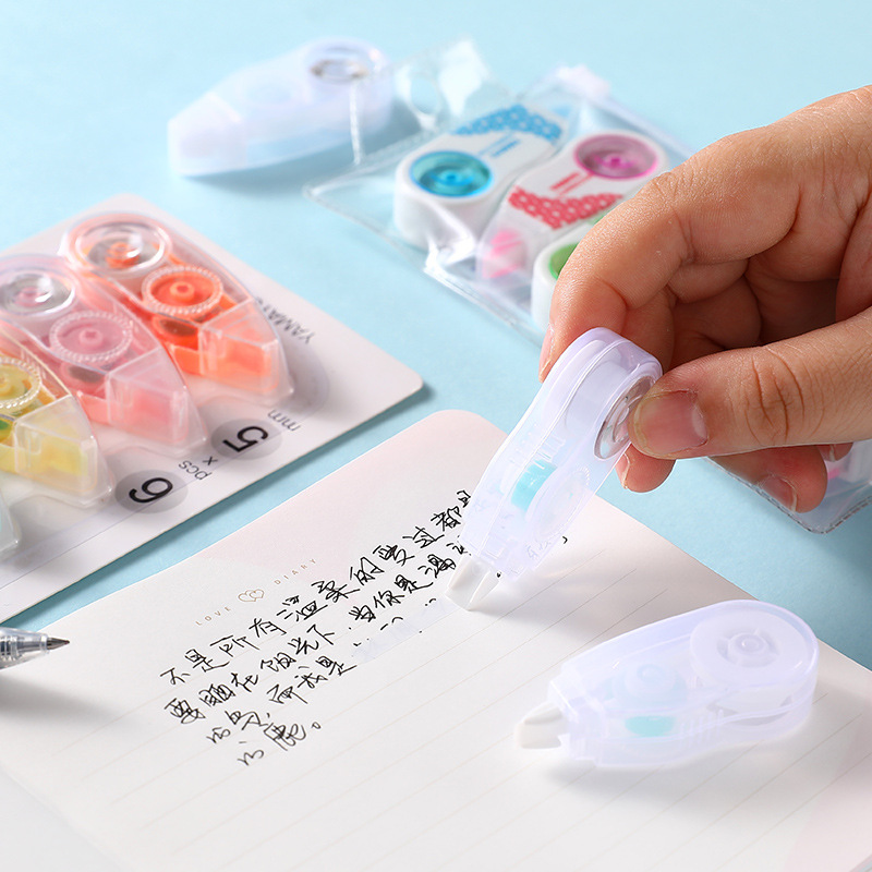 Los estudiantes aprenden a modificar las preguntas equivocadas cinta de corrección al por mayor de gran capacidad cinta de corrección suave no es fácil de romper la cinta de corrección de luz