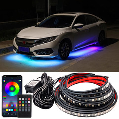 自動車シャシーランプ90*120ドラッグ4 APPリモコン七彩音響制御RGBリズムランプ車底装飾ランプ60*90
