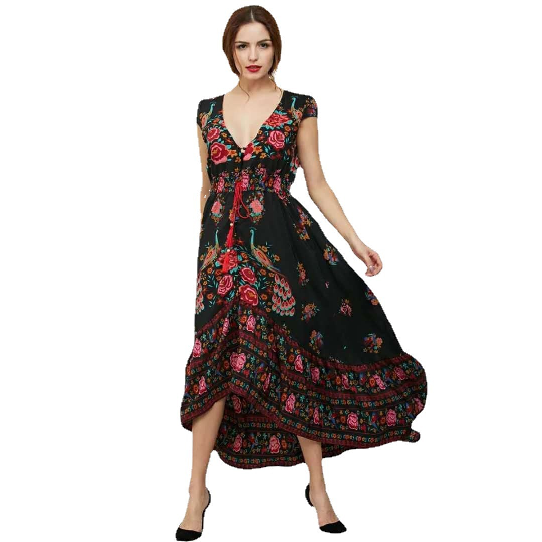 Floral V-neck Dress 5