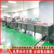 雪菜加工流水线设备 商用连续式雪里蕻清洗机 梅干菜脱盐清洗机