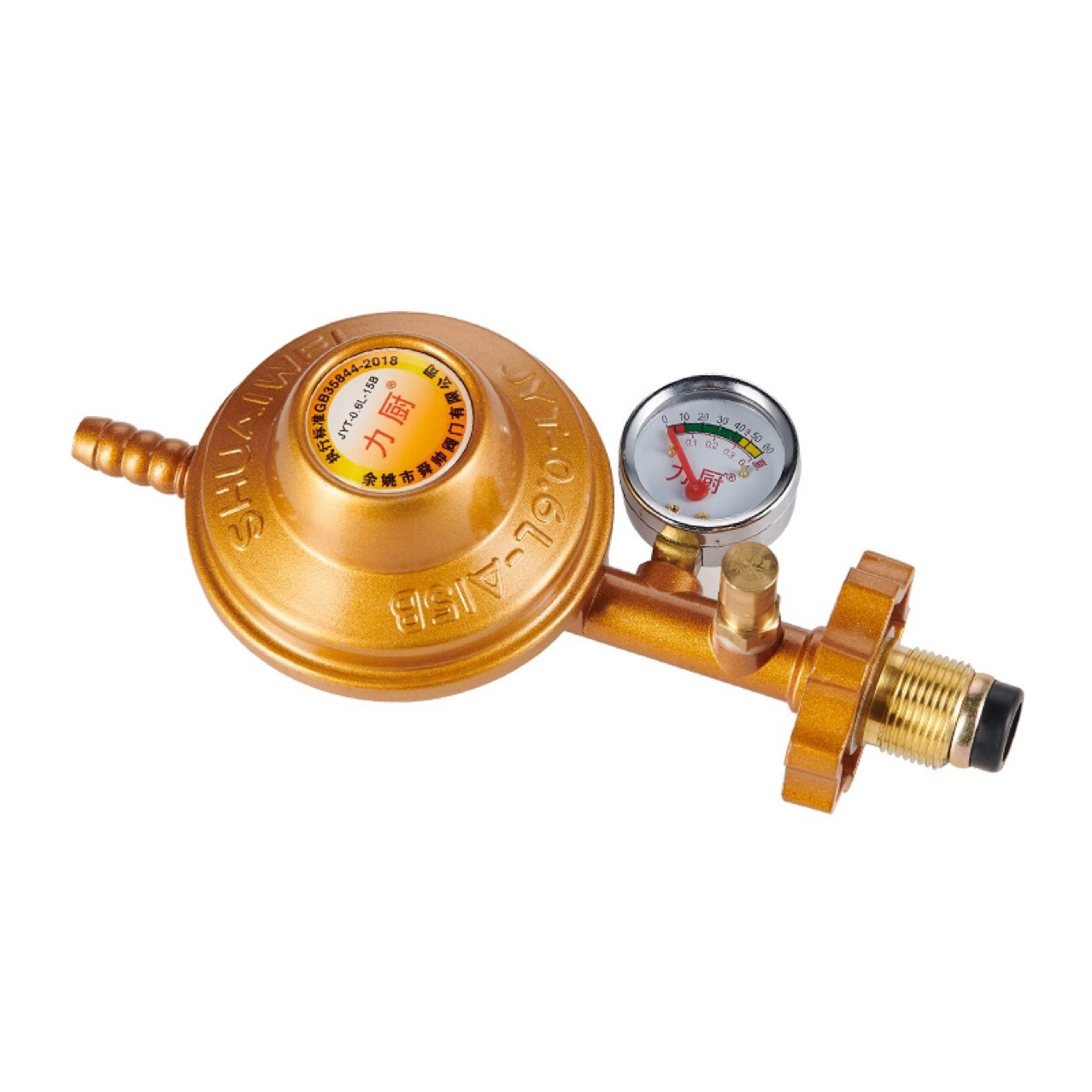 Li Kitchen LPG Взрывозащищенный газовый клапан Газовый баллон Стальной баллон Клапан низкого давления среднего давления с измерителем Аксессуары для газовой плиты Клапан стабилизатора