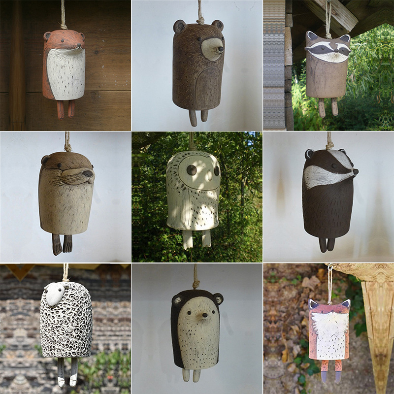 Cross-border New Beautiful Country Animal Wind Chimes Bohemian Handmade Garden Decoration Gift Resin Crafts Cross-border New Beautiful Country Animal Wind Chimes Bohemian Handmade Garden Decoration Gift Resin Crafts