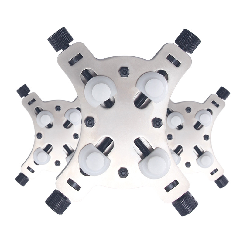 金属四角表座四头可调整固定手表开表夹 修表维修工具 手表固定座