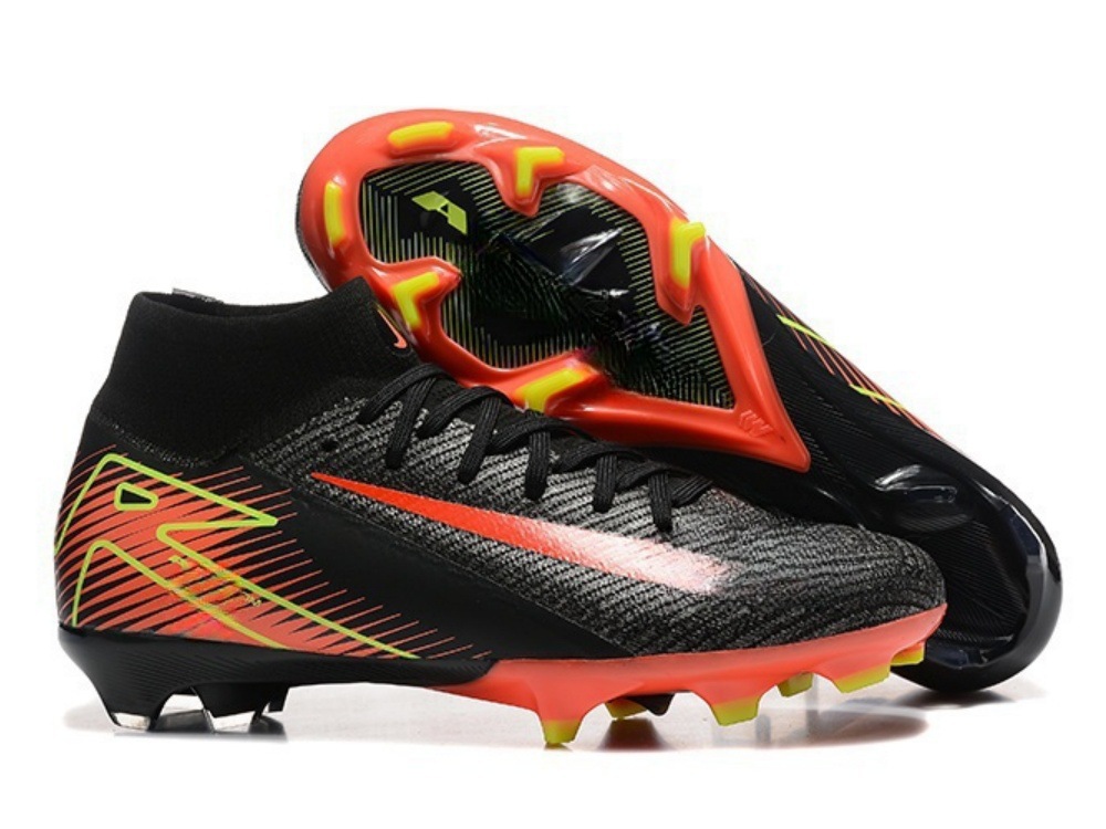 Comercio exterior nuevo Assassin 16 zapatos de fútbol competencia profesional zapatos de alta altura construidos totalmente cojín impermeable de punto zapatos de fútbol FG