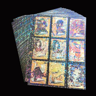 3 Holes, 11 Holes, 9 Gridss, Inner Pages of Card Book, Inner Pages of Card Bag, Loose-Leaf Core, Litchi Pattern Laser Double-Sided Card Bag