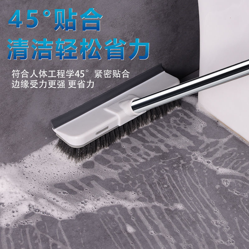 New Bathroom Floor Brush for Cleaning Bathroom and Kitchen, Sweeping Hair, Long Handle, Hard Bristles, Cleaning Tile Gaps