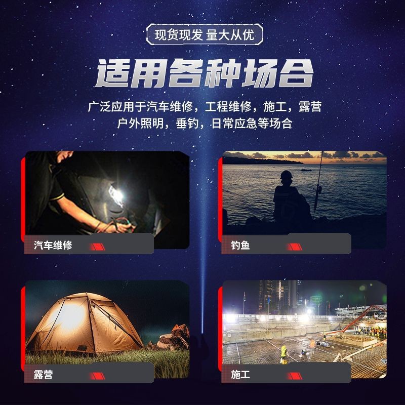 2024 nueva lámpara portátil transfronteriza TYPE-C lámpara de camping recargable lámpara de camping multifuncional al aire libre lámpara de camping reflector impermeable