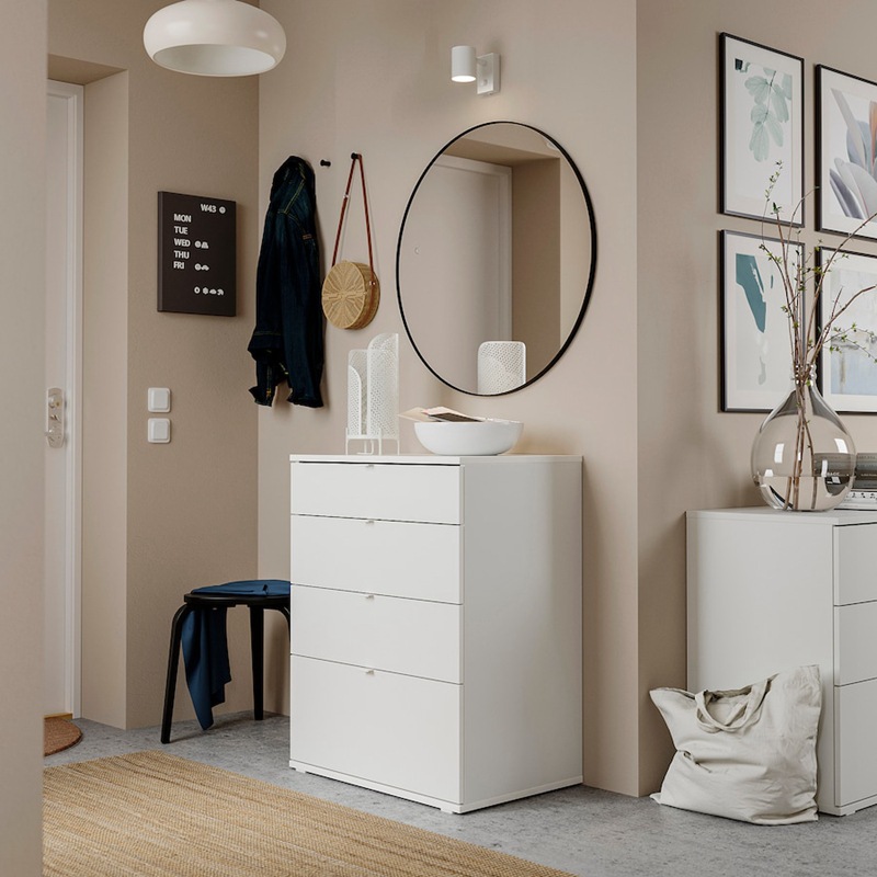 Mesita de noche moderna simple pequeño estante de almacenamiento simple dormitorio principal nuevo gabinete de almacenamiento simple mesita de noche