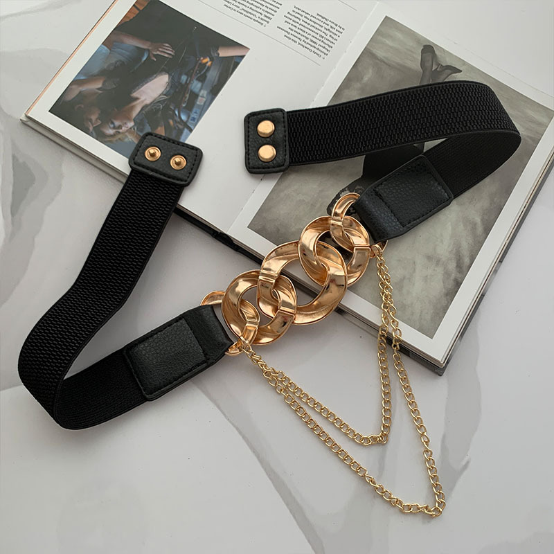 Fashion Metal Buckle Chain Belt display picture 3