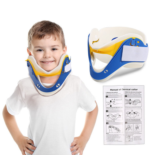 Cross-border size adjustable protection cervical spine immobilizer emergency neck brace sports protective gear four-in-one neck brace