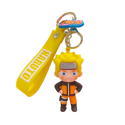 Naruto Cartoon Doll Keychain Wholesale Naruto Kakashi Key Pendant Gaara Car Keychain