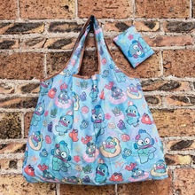 现货210D牛津布日式卡通印花可折叠超市购物环保袋买菜包收纳袋