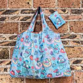 现货210D牛津布日式卡通印花可折叠超市购物环保袋买菜包收纳袋