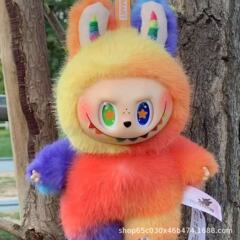 新款小玩偶LABUBU盲盒挂件搪胶脸潮玩手办拉布布系列毛绒六代批发
