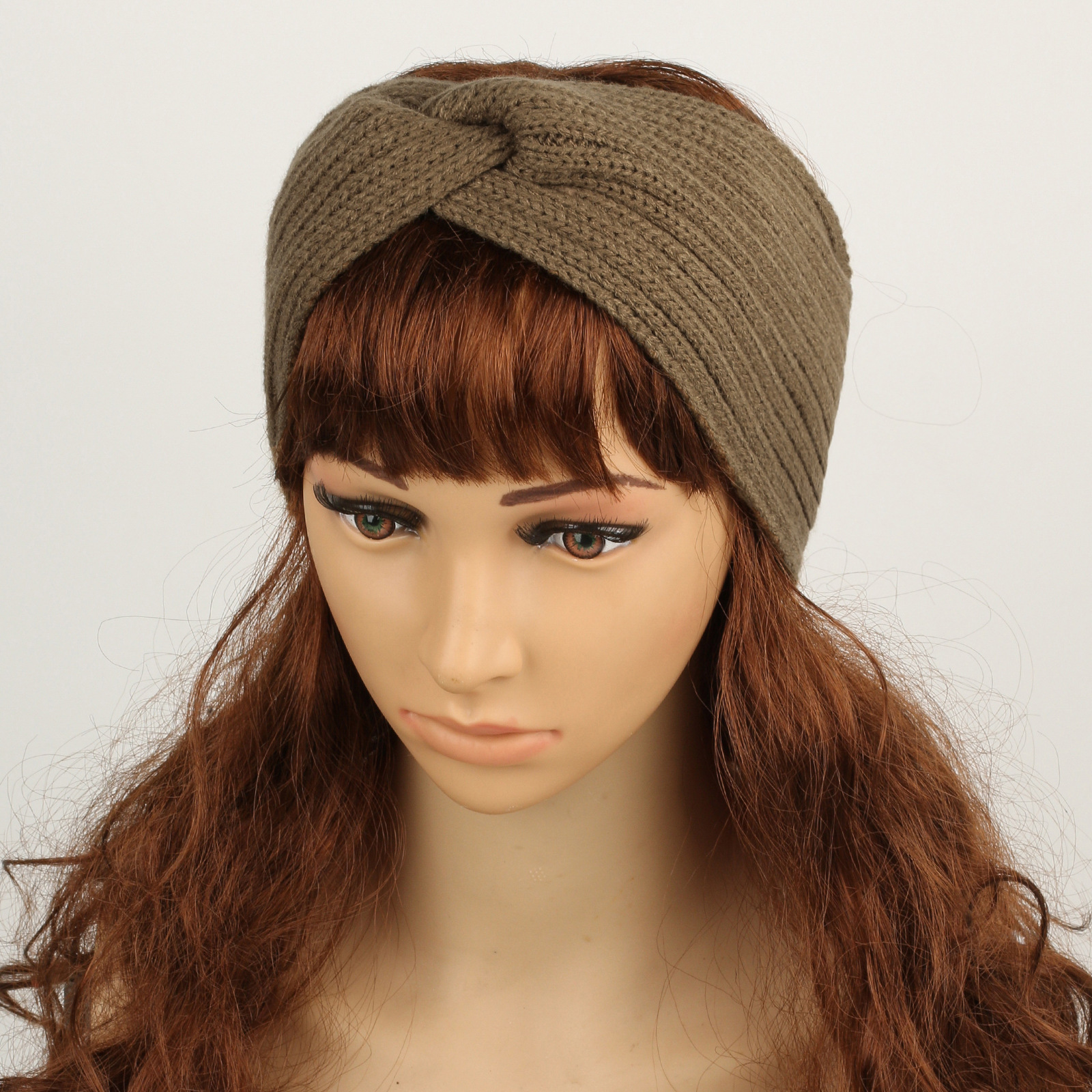 Accessoires pour cheveux tricotés en velours, bandeaux en laine épaisse pour protection contre la chaleur et le froid, bandeaux de sport, protège-oreilles, bandeaux croisés pour femmes_voghion.com