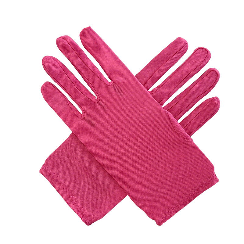 Guantes cortos de seda de leche, accesorios de vestir, guantes de etiqueta, imprescindibles para salir en verano