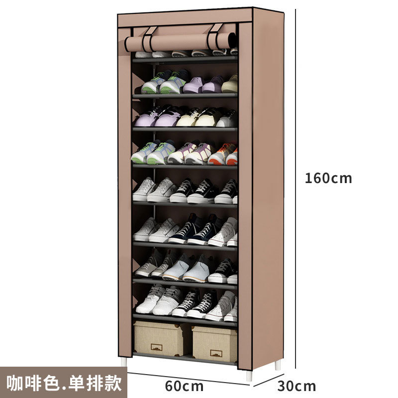 Zapatero simple, almacenamiento a prueba de polvo, zapatero, dormitorio de varios pisos, estante económico para el hogar, espacio en la puerta, armario para zapatos image 13