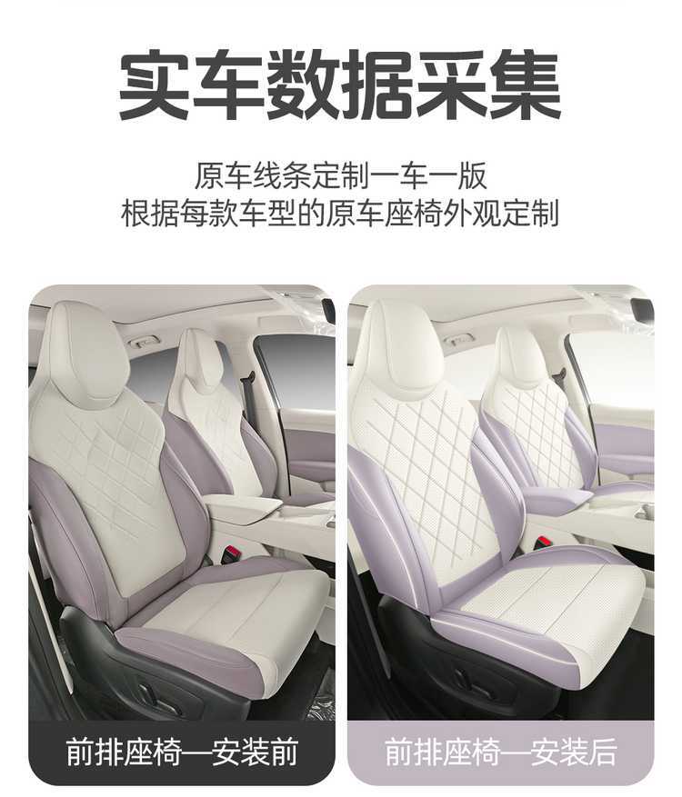 2526 New Model MG4 Perforated Leather Breathable Car Seat Cushion Full Surround Special Seat Cover