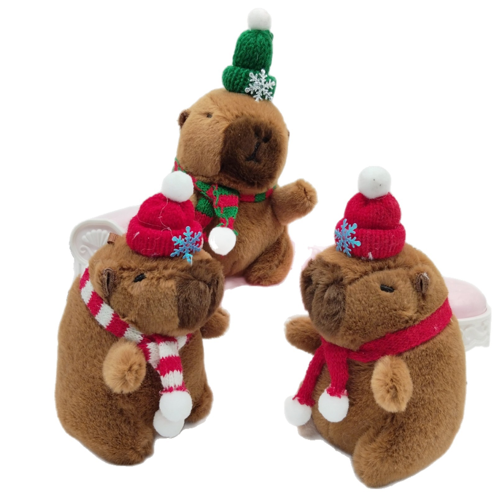 クリスマスカピバラカピバラ可爱いぬいぐるみぬいぐるみぬいぐるみプレゼントペンダント