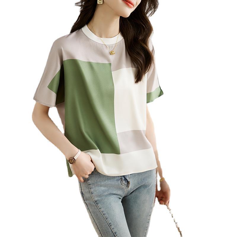 Design shiffon elegant summer T-shirt