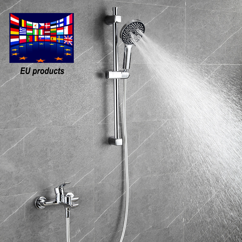 Engineering hotel copper mixing valve simple lifting rod shower shower set bathroom hot and cold shower faucet wholesale Engineering hotel copper mixing valve simple lifting rod shower shower set bathroom hot and cold shower faucet wholesale