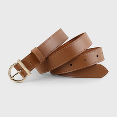 2025韓版新款女士皮帶潮搭外套腰帶女真皮裝飾牛仔褲腰帶批發