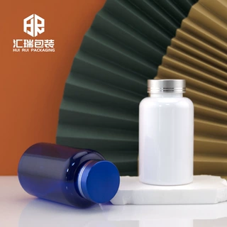 可定制PET200cc蓝色NMN谷胱甘肽护肝片焕活丸美白丸分装保健品瓶