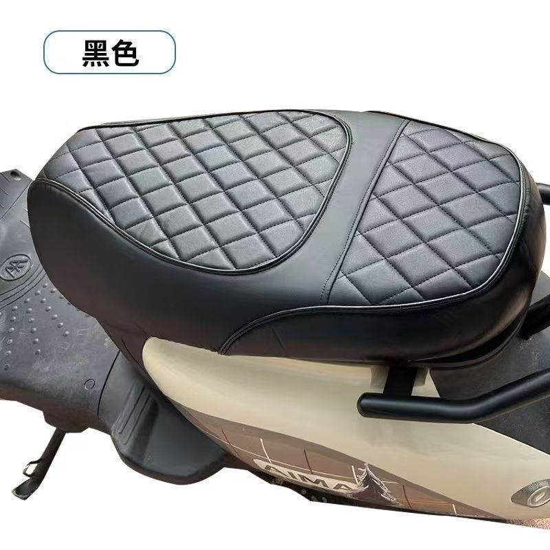 Electric Vehicle Thickened Waterproof Seat Cushion, Scooter Motorcycle Warm and Wear-Resistant Comfortable Pressure-Relieving Seat Cover for All Seasons