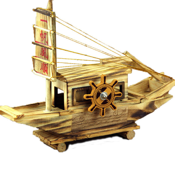 music wooden realistic ship model