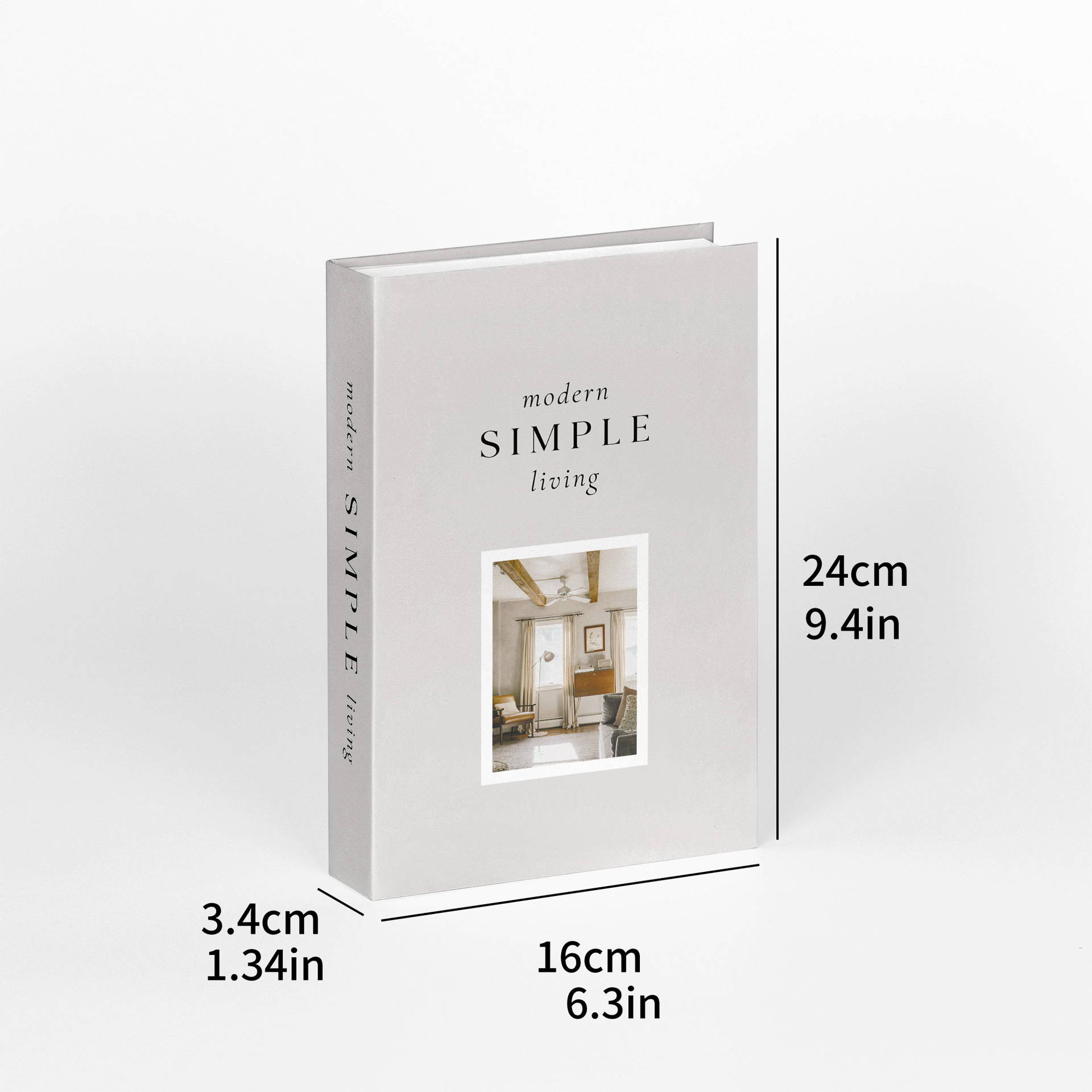 Decoración del hogar simple libro falso plegable modelo de caja de almacenamiento de decoración inglesa extranjera libro de decoración de diseño del hogar image 10