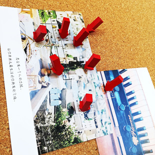 10 arrow pushpins red three-dimensional wooden map label cork pushpins creative photo wall decorative nails