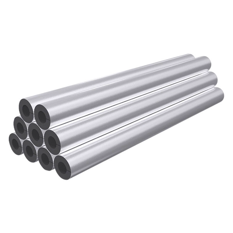 Открытая самоклеящаяся алюминиевая фольга резиновая и пластиковая теплоизоляционная трубка антифриз теплоизоляционная теплоизоляционная труба класса B1 огнеупорный материал огнестойкая резиновая пластиковая трубка