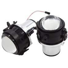 汽车前雾灯透镜总成 2.5寸双光雾灯改装双光雾灯透镜H11灯泡 通用