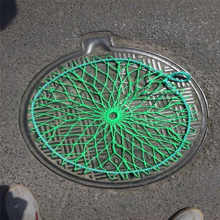 加粗聚乙烯井盖网窨井防坠网下 水道防护网安全网防坠网厂家直销