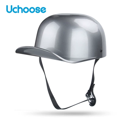 Motorcycle Safety Supplies – Patch Motorcycle Half Helmet - bright-gray-m