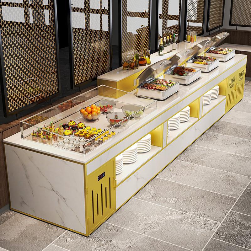 直销餐厅取自助餐快餐保温台食堂餐台布商用双面单位菜品冷藏菲台